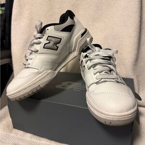 New Balance White and Black Athletic Shoes